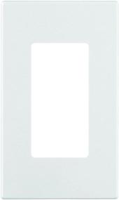 img 1 attached to 🔌 Leviton 80301-SW 1-Gang Decora Plus Wallplate: Screwless Snap-On Mount (10 Pack, White) - Enhanced Aesthetics & Easy Installation