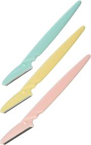 img 1 attached to 🔪 Tinkle Eyebrow Razor - Achieve Flawless Brows with this Pack of 3 Razors