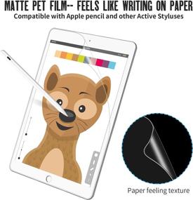 img 3 attached to Homagical Like Paper Screen Protector for iPad 9.7 6th/5th Gen: The Perfect Apple Pencil Compatible Scratch Resistant Matte PET Film