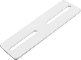 img 2 attached to 🔧 Pack of 10 White Flat Mending Plate Supports with Slots – Carbon Steel Straight Repair Plates Brace, Fixing Bracket Connector (Size: 5" x 1½", Thickness: ⅛")