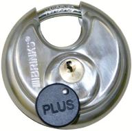 π brinks trailer coupler lock 3020-053-3t β stainless steel discus design logo
