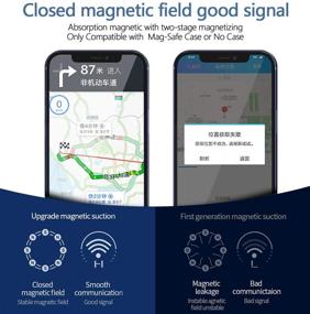 img 1 attached to JAVONY Magnetic Car Air Vent Mount Wireless Charger for iPhone 12 Series - Fast Charging & Automatic Clamping - Compatible with iPhone 12 Pro Max