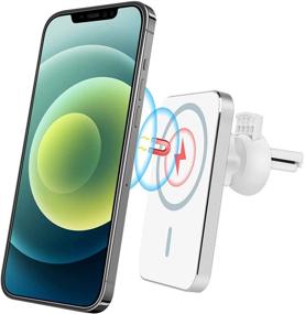 img 3 attached to JAVONY Magnetic Car Air Vent Mount Wireless Charger for iPhone 12 Series - Fast Charging & Automatic Clamping - Compatible with iPhone 12 Pro Max