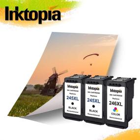 img 3 attached to 🖨️ 3 Pack Remanufactured Canon Ink Cartridge Replacement: PG 245XL 246XL (2 Black 1 Tri-Color) for PIXMA iP2820, MG2420, MG2520, MG2920, MG2922, MG2924, MX492, MX490 Printer - High-Quality Ink Level Compatible Option