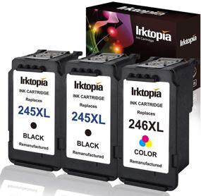 img 4 attached to 🖨️ 3 Pack Remanufactured Canon Ink Cartridge Replacement: PG 245XL 246XL (2 Black 1 Tri-Color) for PIXMA iP2820, MG2420, MG2520, MG2920, MG2922, MG2924, MX492, MX490 Printer - High-Quality Ink Level Compatible Option