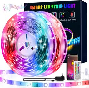 img 4 attached to 🔮 KIKO 133ft LED Lights for Bedroom: Color Changing Rope Lights with Bluetooth Controller - Perfect for TV Cabinet Party Decoration