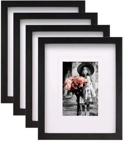 img 4 attached to 🖼️ KINLINK 8x10 Picture Frames: Elegant Wood Frames with Plexiglass for Versatile Picture Display - Set of 4