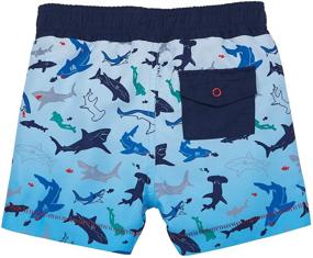 img 3 attached to 🦈 Shark Swim Trunks for Boys by Mud Pie