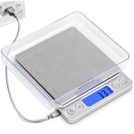 🔌 chwares digital kitchen scales: usb charging, 3kg/0.1g mini food scales for cooking, jewelry & more logo