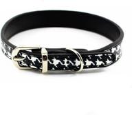 normal classical houndstooth collar adjustable logo