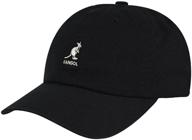 kangol washed baseball hat logo