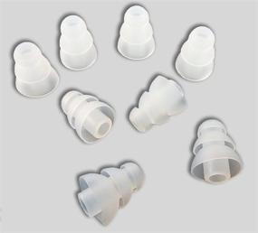 img 2 attached to Xcessor Triple Flange Conical Replacement Silicone Earbuds 4 Pairs (Set Of 8 Pieces)