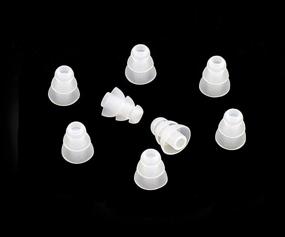 img 1 attached to Xcessor Triple Flange Conical Replacement Silicone Earbuds 4 Pairs (Set Of 8 Pieces)