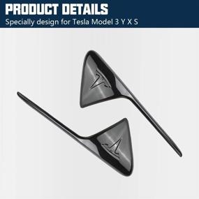 img 3 attached to ROCCS Tesla Model 3 Y X S Turn Signal Cover ABS Plastic Side Markers Side Camera Mirror Indicator Cover