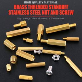 img 2 attached to 🔩 Hilitchi 240pcs Brass Spacer Standoff Screw Nut Assortment Kit for M2 and M3 sizes