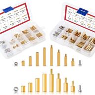 🔩 hilitchi 240pcs brass spacer standoff screw nut assortment kit for m2 and m3 sizes logo