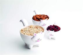 img 1 attached to Joie Meow Stackable Kitchen Measuring Cups Set for Cats - Assorted Colors