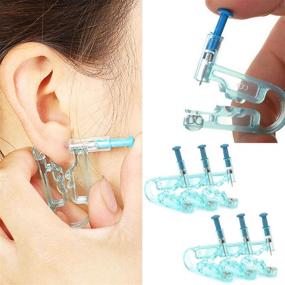 img 2 attached to 💙 Blue Ear Piercing Gun Kit - 6pcs Disposable Unit with Safety Features and Asepsis Pierce Kit for Piercing Supplies, including Ear Stud