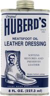8 oz huberd's leather dressing: enhanced with neatsfoot oil for optimal conditioning logo
