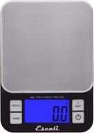 🔲 escali sq157b nutro digital kitchen scale: accurate measurements up to 15 pounds, in sleek black design logo