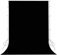 lidlife 6x9ft black screen backdrop for photography – collapsible polyester fabric curtain background | ideal for photo video studio (stand not included) logo