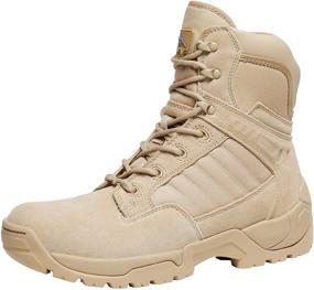 img 4 attached to NORTIV Military Tactical Leather Motorcycle Men's Shoes and Work & Safety