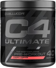 img 4 attached to C4 Ultimate Cherry Limeade Pre Workout Powder - Sugar Free Energy Supplement for Men & Women, 300mg Caffeine, Beta Alanine, and Creatine - 40 Servings