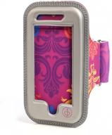 chic buds iphone 5 armband with open screen access (fire swirl) logo