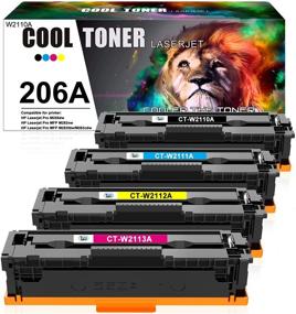 img 3 attached to 🔺 Cool Toner Compatible Toner Cartridge Replacement for HP 206A 206X: High-quality Ink for Laserjet Pro M255dw & MFP M283 Printers - Black Cyan Yellow Magenta, 4-Pack