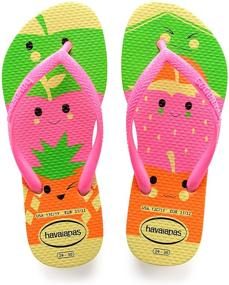 img 4 attached to Стильные и забавные: детский сандалии Havaianas Kid's Slim 👟 Fun – добавьте в коллекцию обуви вашего ребенка!