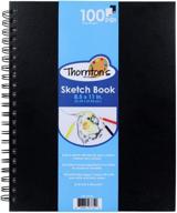 📔 thornton's art supply premium hardbound artist coloring spiral sketchbook - 100 sheets logo