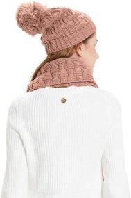 img 2 attached to Stay Stylish and Cozy with HANERDUN Women's Fashion Winter Knit Hat and Scarf Set