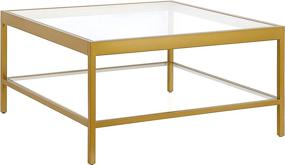 img 3 attached to ✨ Henn&Hart Alexis Coffee Tables, 32", Brass" - Striking Brass Coffee Tables by Henn&Hart: Discover the Elegant 32" Alexis Collection