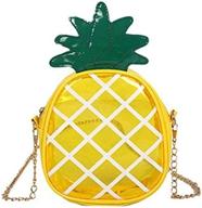 pineapple messenger crossbody transparent convenient women's handbags & wallets logo