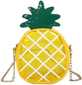img 4 attached to Pineapple Messenger Crossbody Transparent Convenient Women's Handbags & Wallets