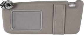img 4 attached to 🌞 Ezzy Auto Gray Left Driver Side Sun Visor for Toyota Camry 2007-2011 (No Sunroof)