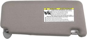 img 2 attached to 🌞 Ezzy Auto Gray Left Driver Side Sun Visor for Toyota Camry 2007-2011 (No Sunroof)