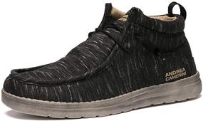 img 4 attached to 👟 Lightweight Black Men's Shoes - ANDREA CAMERINI Sneakers