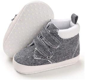 img 1 attached to TIMATEGO Canvas Sneaker Newborn Toddler Apparel & Accessories Baby Boys for Shoes