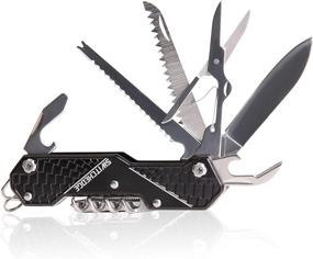 img 2 attached to Versatile and Compact: SWITCHEDGE 14-in-1 Black Pocket Knife – Your Ultimate Multi-Tool Companion!