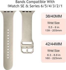 img 2 attached to 📱 Upgrade Your Apple Watch with the [8 PACK] Bands Compatible with 44mm/42mm/40mm/38mm Sizes - Stylish Replacement Straps with Classic Buckle for Women and Men, for iWatch Series SE 6 5 4 3 2 1