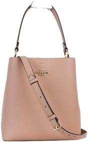 img 4 attached to Coach Bucket Crossbody Handbag Redwood Women's Handbags & Wallets in Crossbody Bags