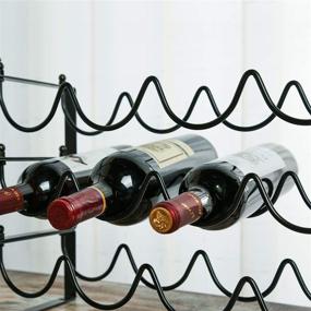 img 1 attached to Ogrmar 3 Tier Stackable Wine Rack: 12-Bottle Capacity for Kitchen, Bar, Pantry & More!