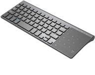 📱 zienstar-2.4ghz mini wireless keyboard with touchpad numeric keypad portable- grayblack: ideal for smart tv, android tv box, htpc, iptv, xbox360, ps3, pc, and more logo