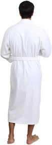 img 3 attached to 🛁 TowelSelections Men's Cotton Bathrobe X Large - Charcoal Sleep & Lounge Apparel