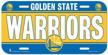 golden state warriors license plate logo
