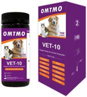 🐾 100 strips of vet-10 pet health urine reagent strips for dogs and cats - 10 parameter test strips logo