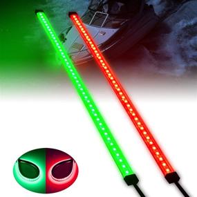 img 4 attached to 🚤 Enhance Safety and Visibility with Acelane LED Boat Lights: Waterproof Navigation, Bow, and Sidelights for Pontoon, Kayak, Yacht, Fishing Boat, Dinghy - 12V IP68 (1 Pair, Red & Green)