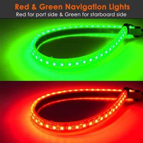 img 2 attached to 🚤 Enhance Safety and Visibility with Acelane LED Boat Lights: Waterproof Navigation, Bow, and Sidelights for Pontoon, Kayak, Yacht, Fishing Boat, Dinghy - 12V IP68 (1 Pair, Red & Green)