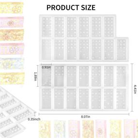 img 3 attached to 🎲 Fansport Domino Resin Molds - Epoxy Resin Molds for DIY Personalized Dominoes, Homemade Soaps, Craft Jewelry Making - Non-Stick Silicone Game Molds with 27 Cavities